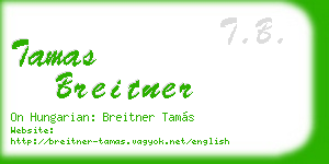 tamas breitner business card
